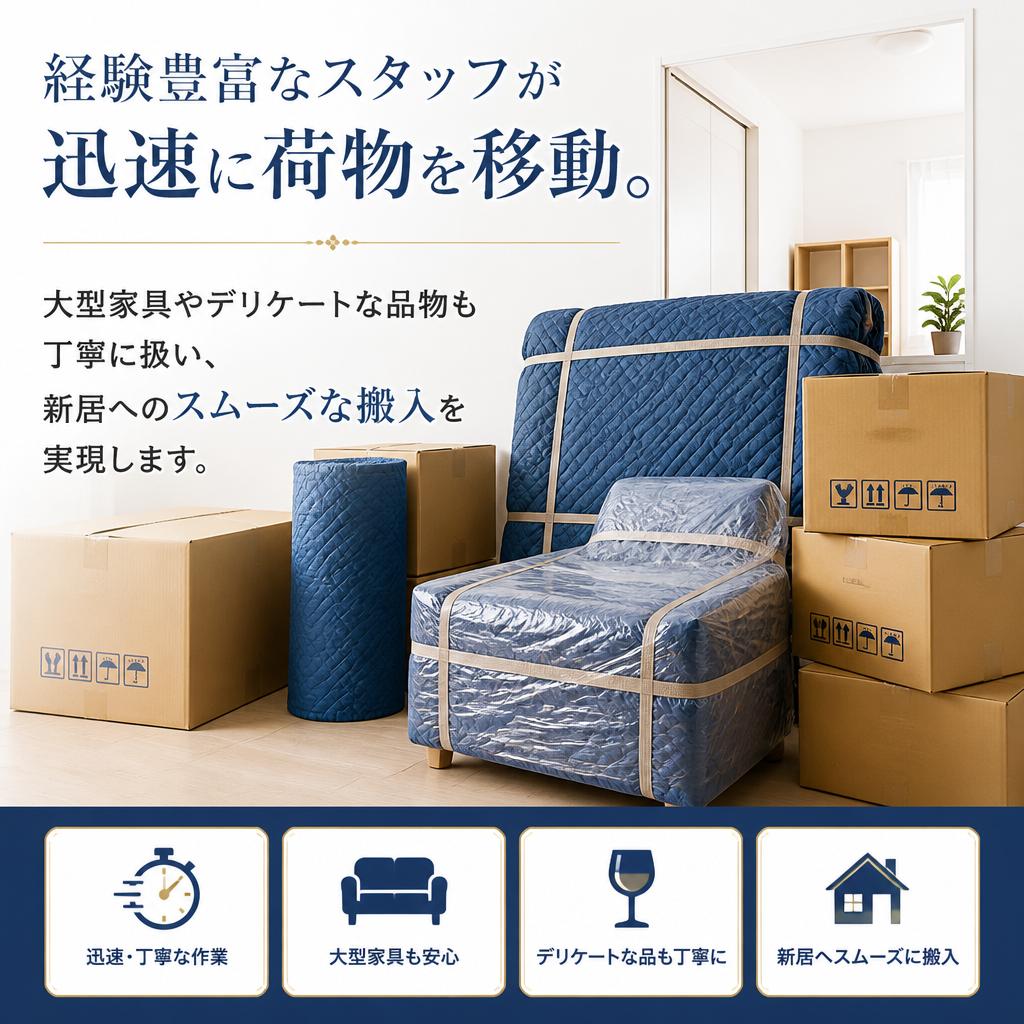 スムーズな荷物移動