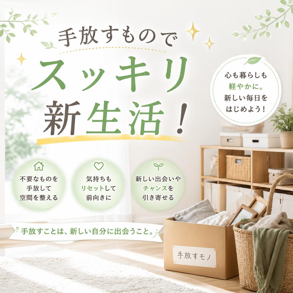 手放すものでスッキリ新生活！