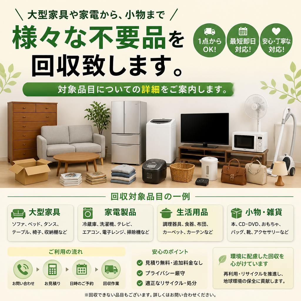 どんなものが回収できるの?