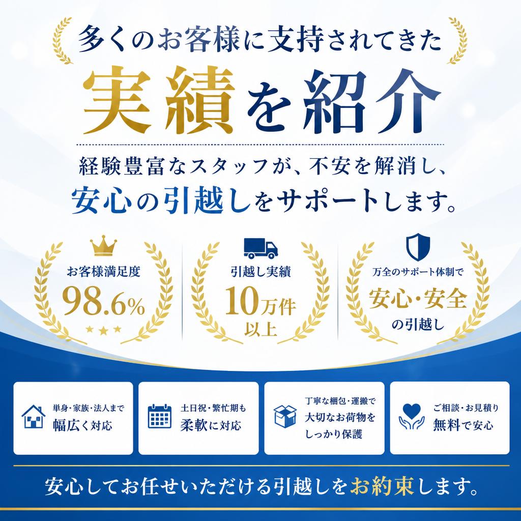 豊富な経験と信頼の実績