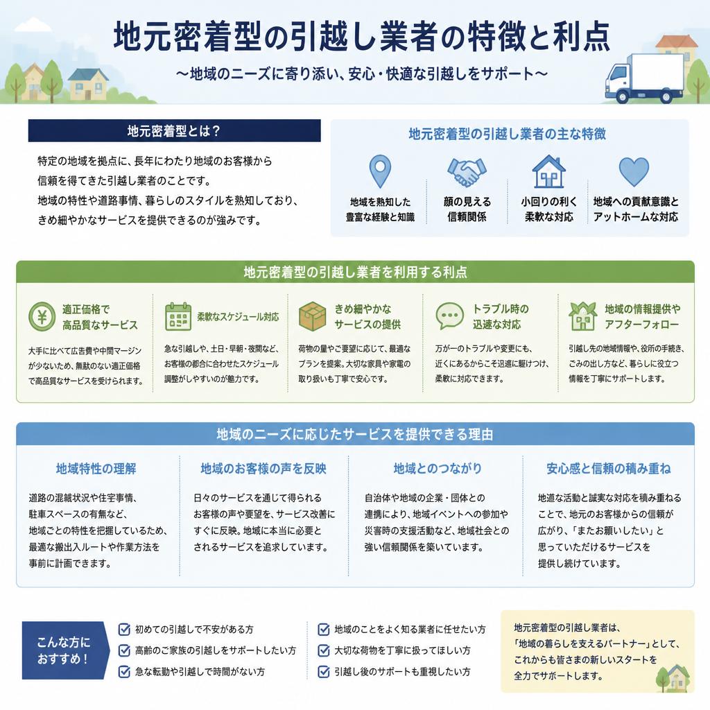 地元密着型業者のメリット